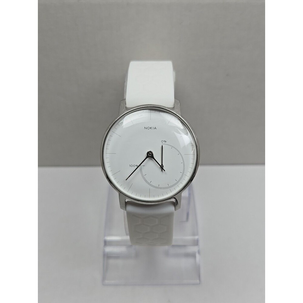Nokia Steel Hybrid Smartwatch White Dial Activity Sleep Tracker New Battery